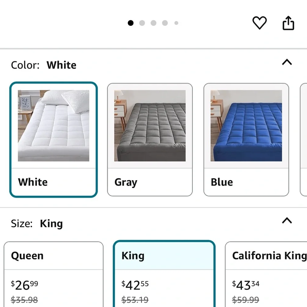 White Mattress Pad